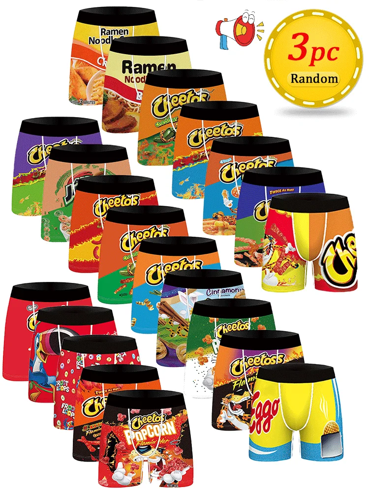 Dry Food Snacks - Calzoncillos para hombre con diseño de
