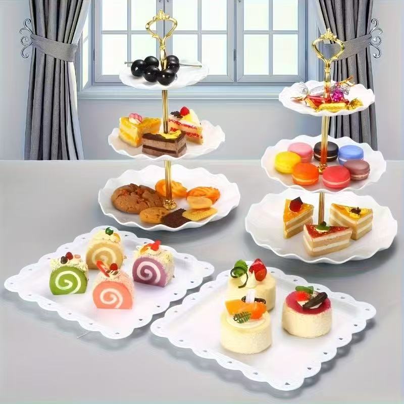 Food Snacks Easy - Juego de bandejas decorativas para comida,