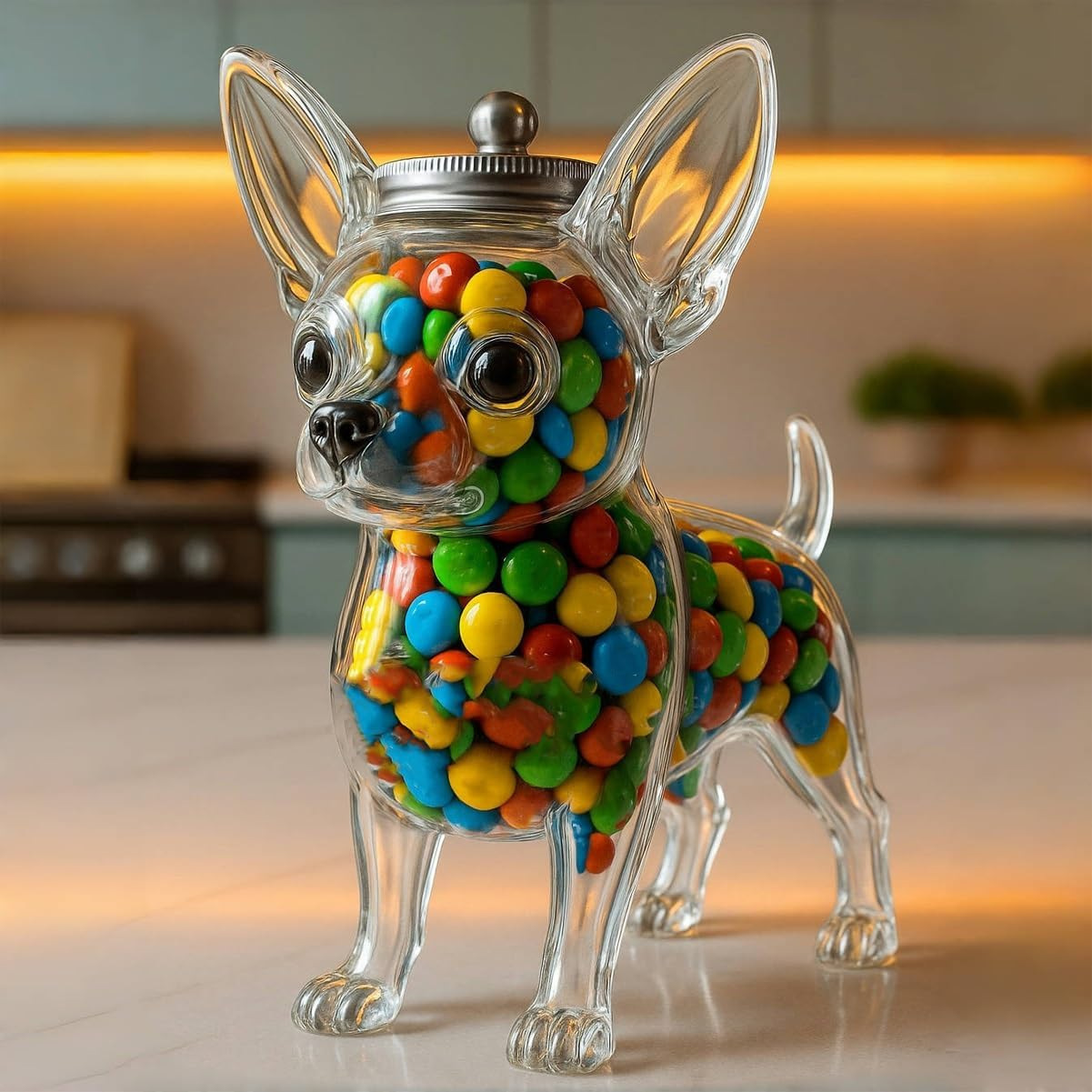 Food Snacks For Christmas - Contenedor con forma de Chihuahua para