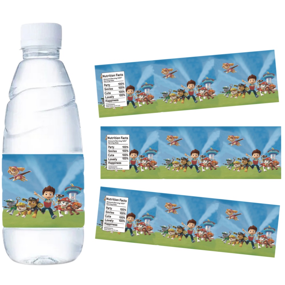 Candy Sour Strip - Etiquetas adhesivas para botellas de agua