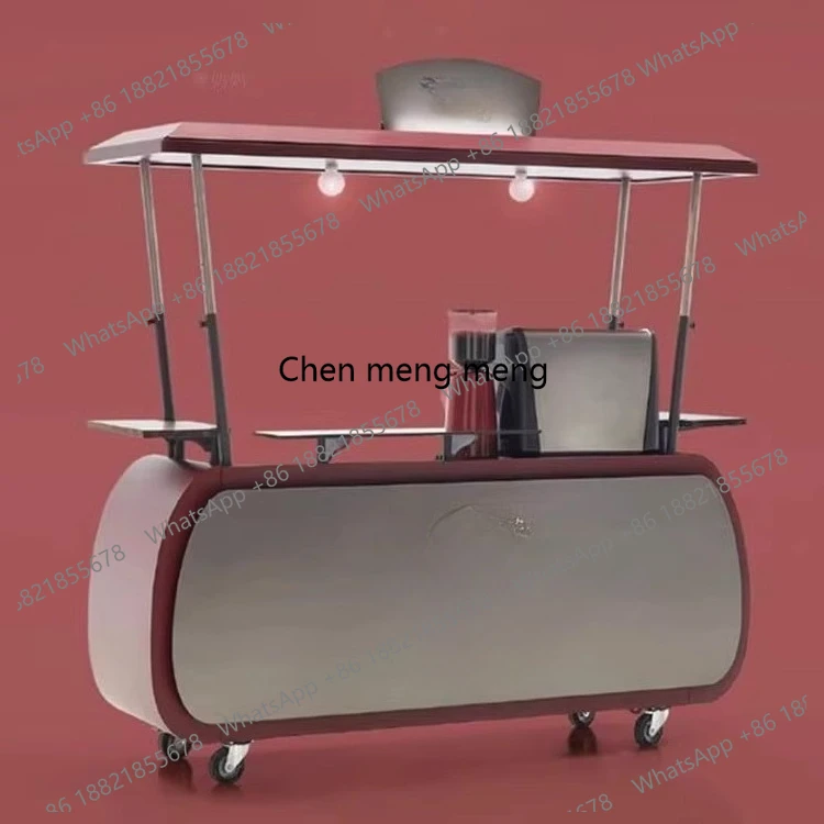 Food Snacks With Iron - Carro de Comida Móvil para Exteriores,