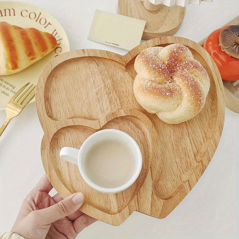 Plato de madera con forma de c - Dry Food Snacks reseña y precio