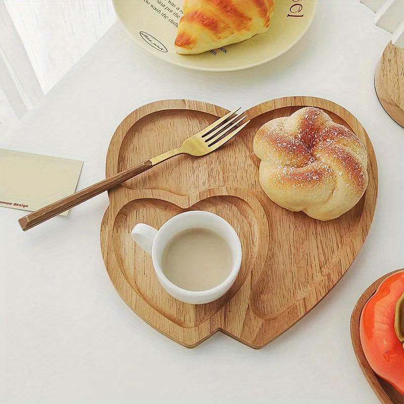 Plato de madera con forma de c - Dry Food Snacks reseña y precio