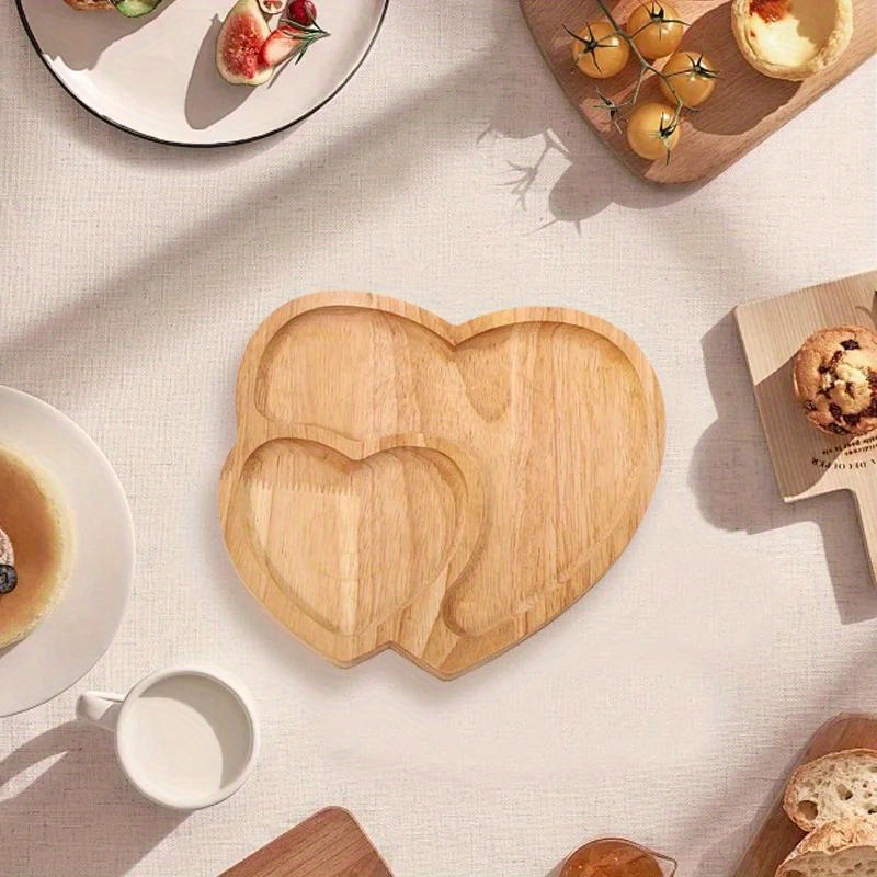 Plato de madera con forma de c - Dry Food Snacks reseña y precio