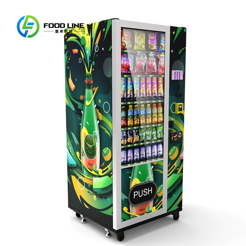 Máquina expendedora combinada  - Food Snacks Business Ideas reseña y precio