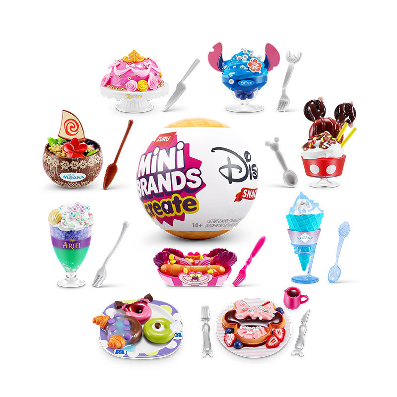 Zuru Mini Brands Create Disney - Food Snacks Items reseña y precio