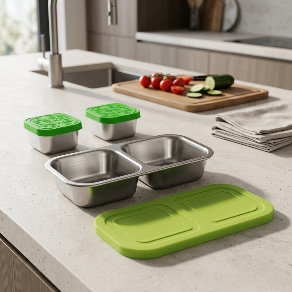 Contenedores de acero inoxidab - Food Snacks Easy reseña y precio