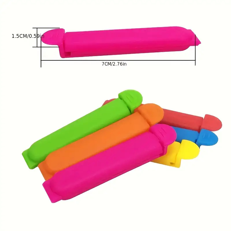 30 clips multicolores para sel - Dry Food Snacks reseña y precio