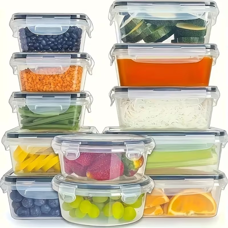 Juego de 4 Recipientes Transpa - Dry Food Snacks reseña y precio