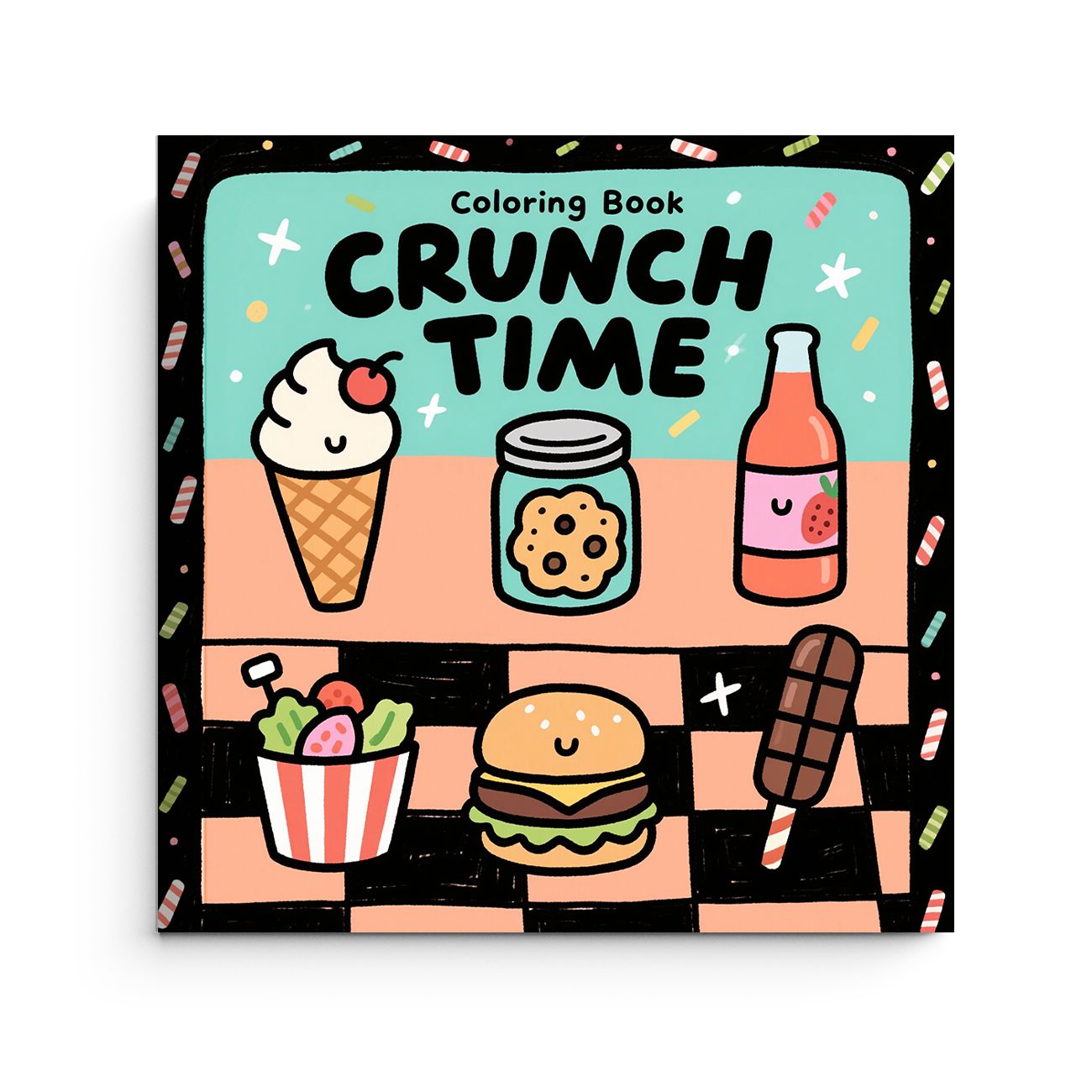 Libro para colorear Crunch Tim - Food Snacks Easy reseña y precio