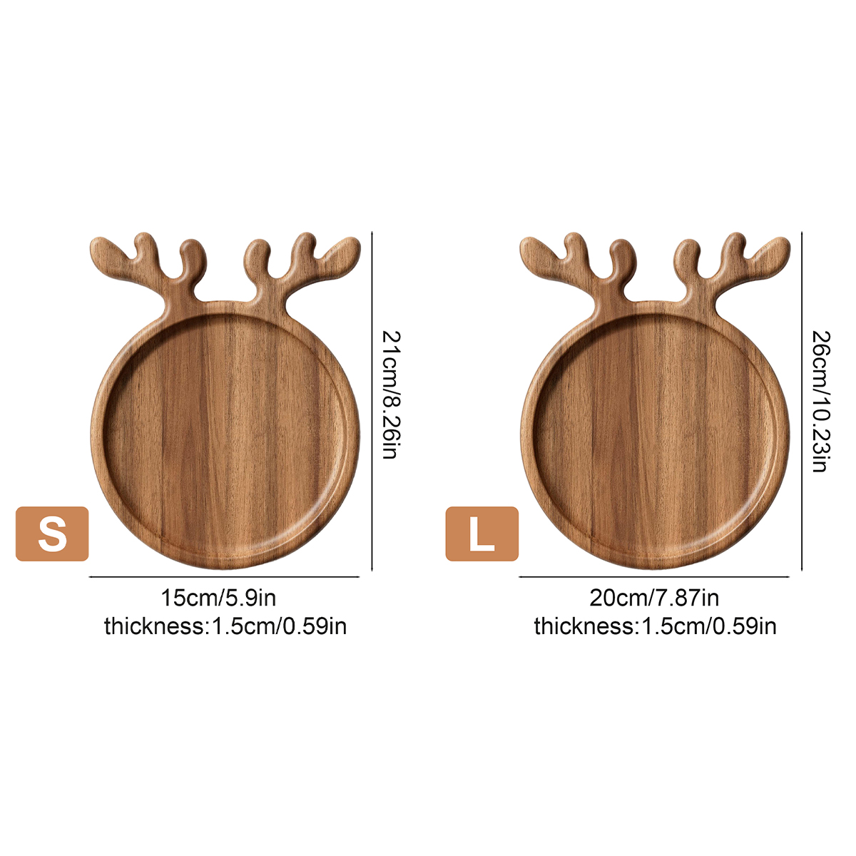 Servidor de madera con asta, p - Food Snacks For Christmas reseña y precio