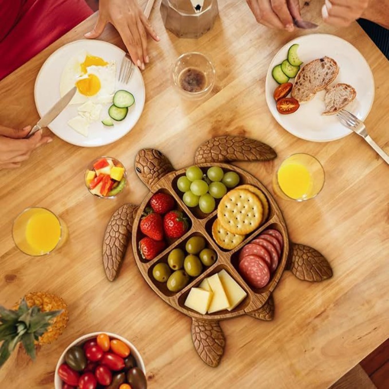 Bandeja de madera para servir  - Food Snacks Items reseña y precio
