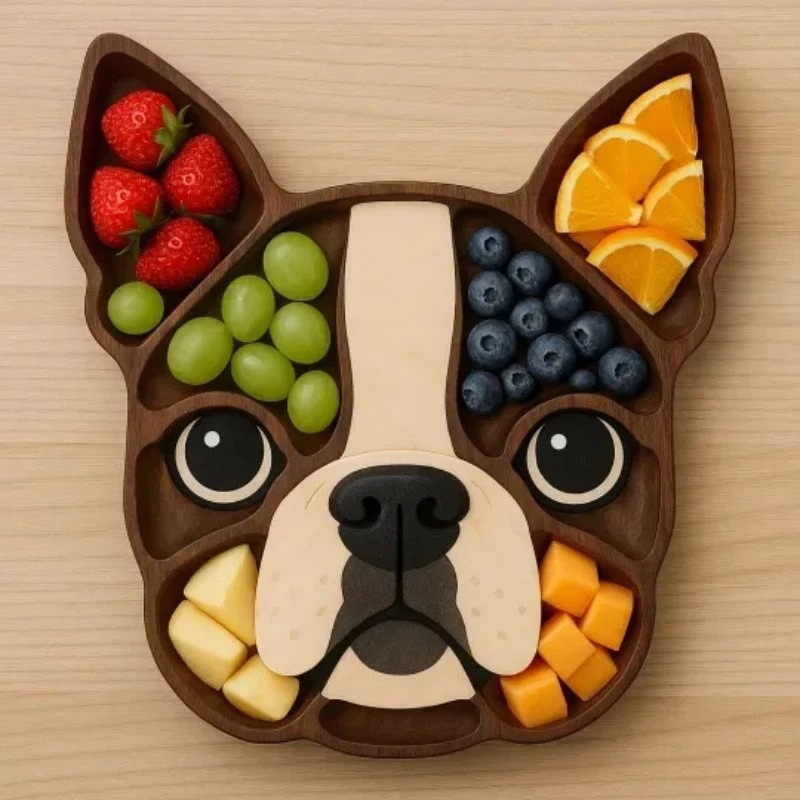 Bandeja de madera para servir  - Food Snacks Items reseña y precio