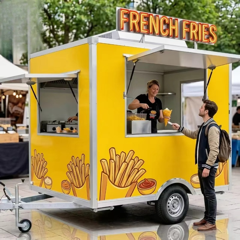 Carrito de Comida Móvil con Ru - Food Snacks Easy reseña y precio