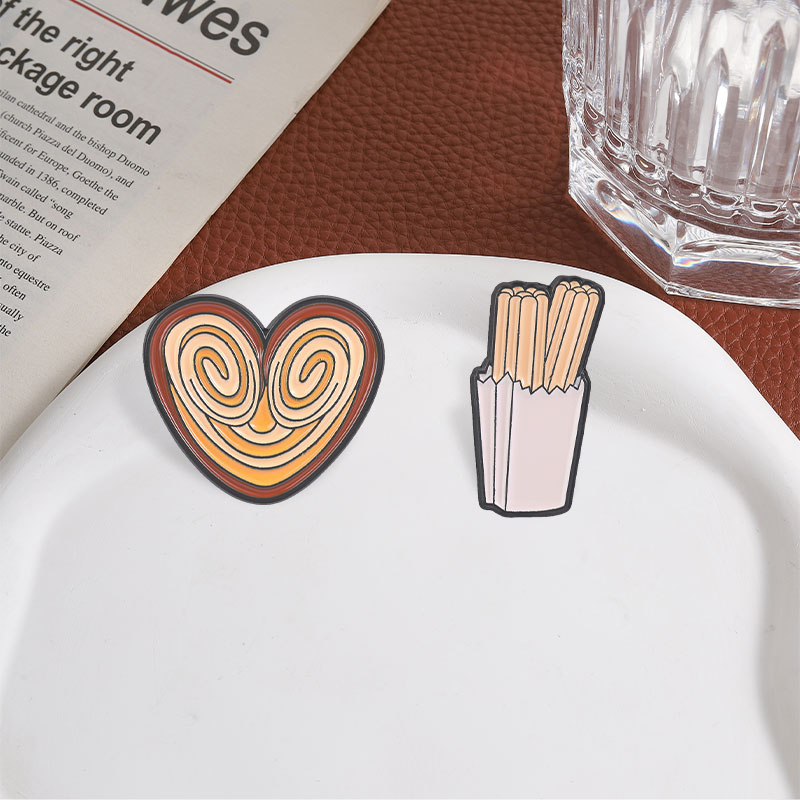 Broches de esmalte de churro m - Food Snacks In Spanish reseña y precio